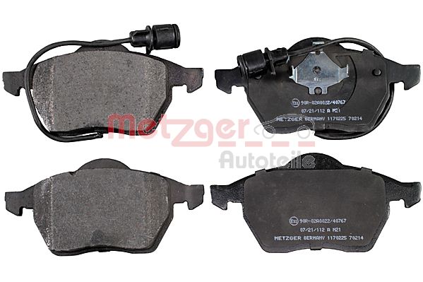 METZGER 1170225 Bremsbelagsatz, Scheibenbremse